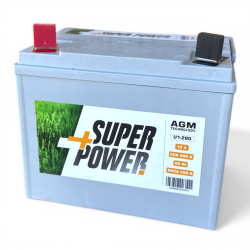 BATTERIE 12V - 280 Amp. AGM + A GAUCHE