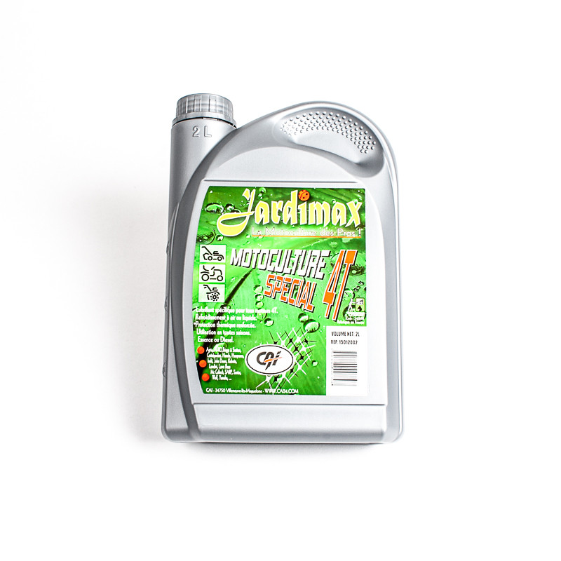 Huile 4T Jardimax SAE30 - 10W30 bidon de 2L (carton de 12) 