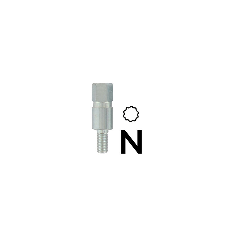 Insert renvoi d'angle 10 dents 6 mm pour Makita, Dolmar, Robin (N)