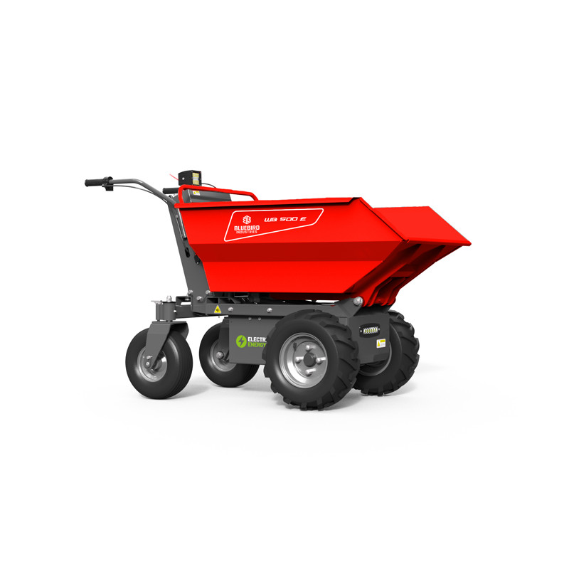 Brouette électrique Blue Bird WB500E - 1000W - Batterie 48V - 32Ah