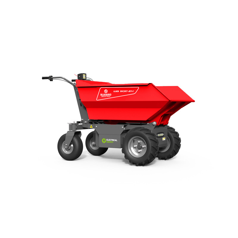 Brouette électrique Blue Bird WB500EH - 1000W - Batterie 48V - 32Ah