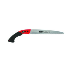Scie 27cm, rouge/noir, lame droite