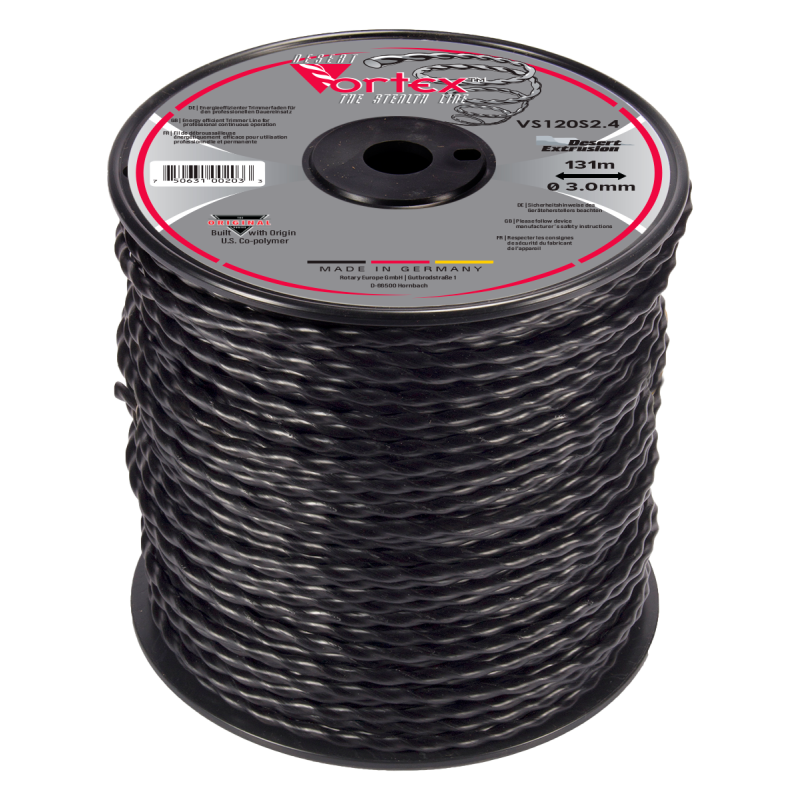 Bobine fil nylon vortex noir (131.7 m) ø : 3.0 mm idem 11-332