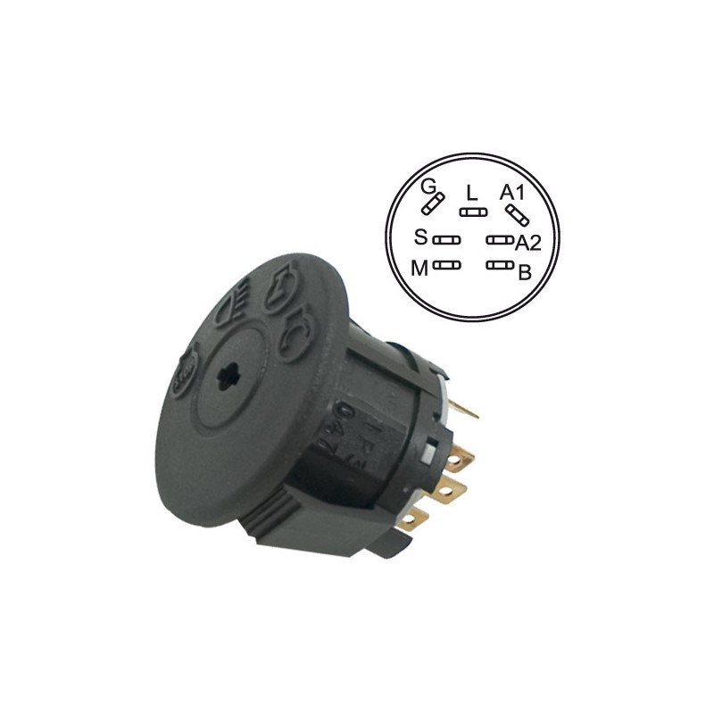 Contacteur a cle adaptable a Murray 94762 MTD 725-1741 - AYP 175566