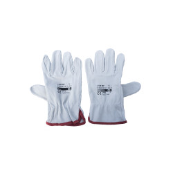 Gants Manutention en croute de cuir avec élastique T8