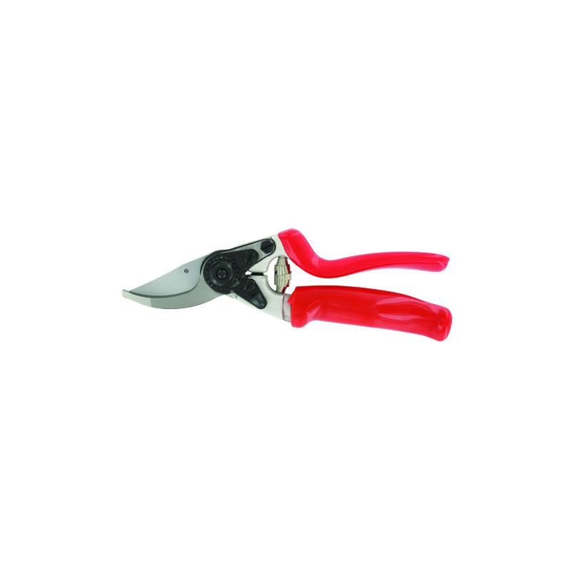 Sécateur 21.5cm, a poignée tournante, rouge