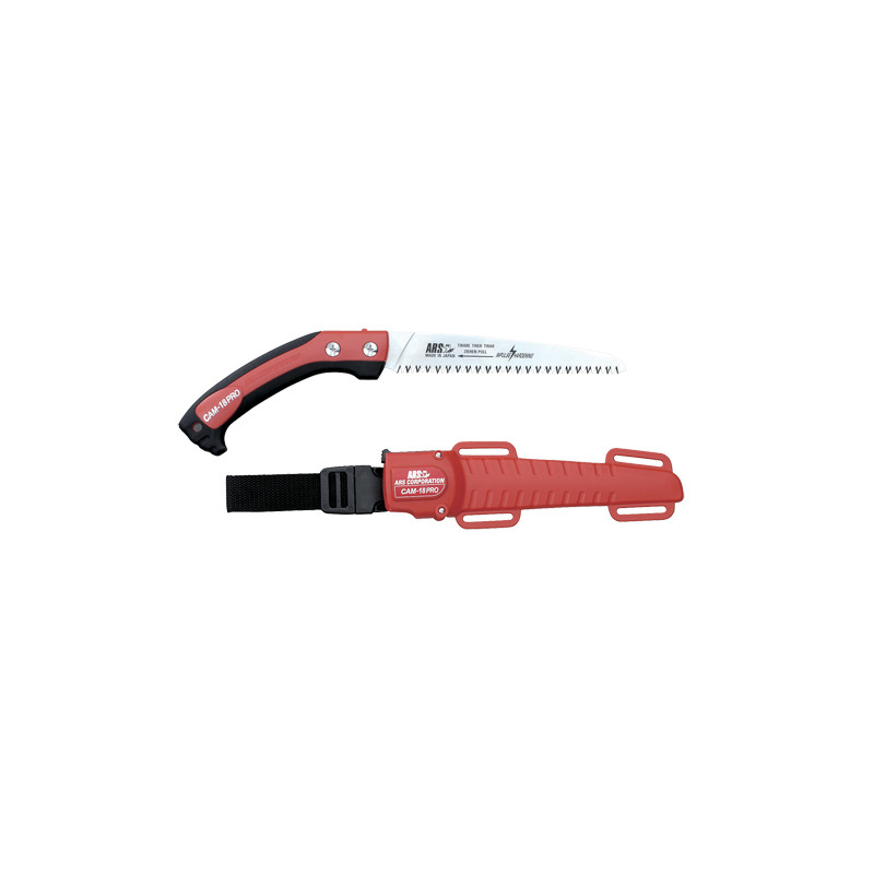 Scie PRO 36cm, avec étui, rouge/noir