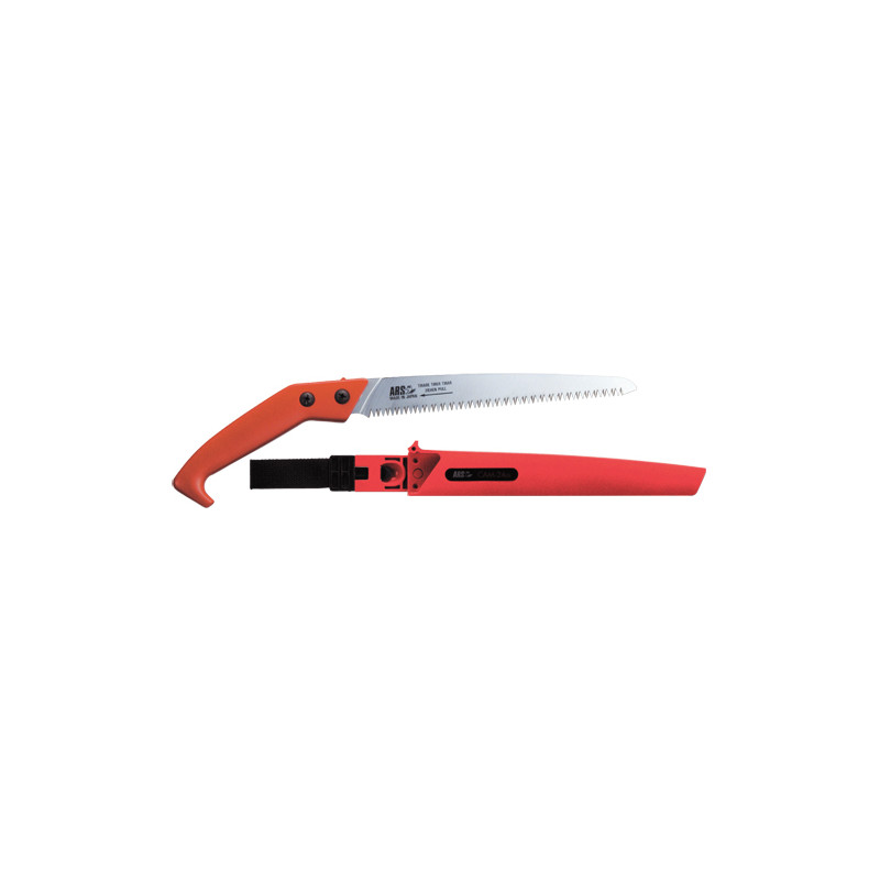 Scie 43cm, avec étui, rouge