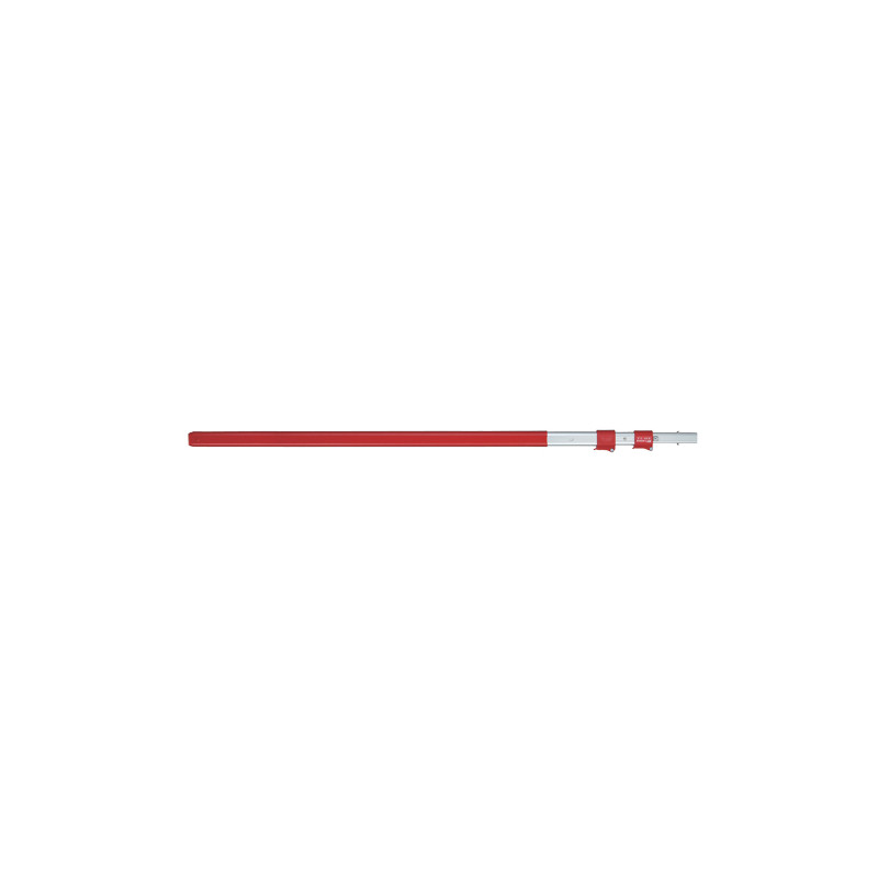 Perche telescopique 141-329cm, rouge/gris