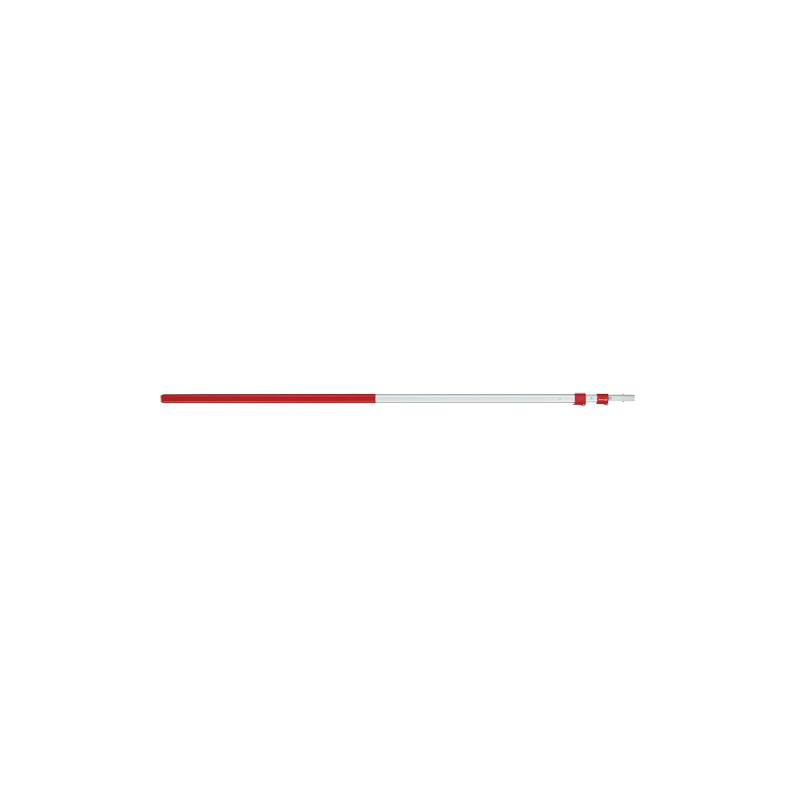 Perche télescopique 218-561cm, rouge/gris