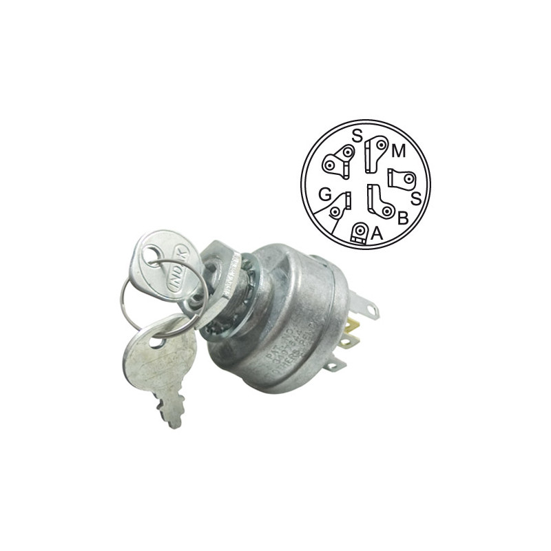 Contacteur à clef pour Briggs &amp; Stratton 692318, 493625