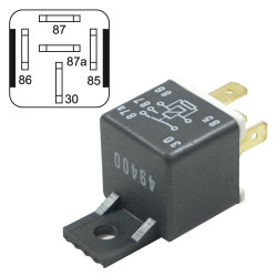 Relais 12V - 40/30 A Rempl. Husqvarna 109748X - 539102914 - 532109748