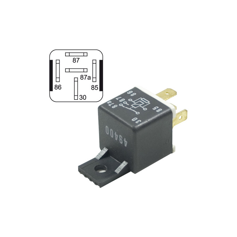 Relais 12V - 40/30 A Rempl. Husqvarna 109748X - 539102914 - 532109748
