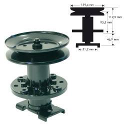 Palier de lame adaptable a AMF 56424, 50632, 51450, 307534