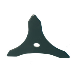 Lame taillis 3 dents noire alésage 20 mm diamètre 255 mm