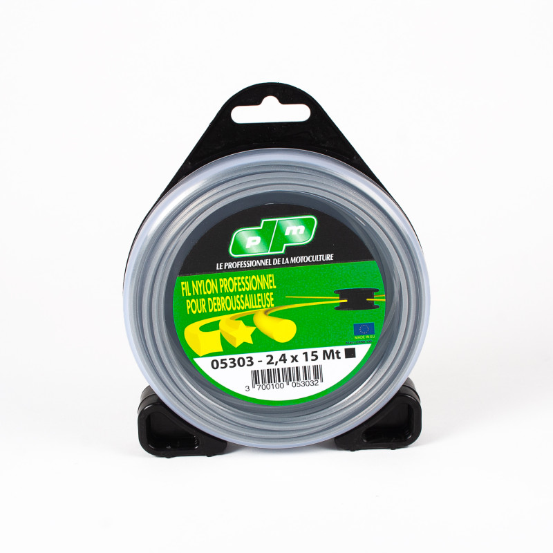 Fil nylon 2.4 - 15m carré