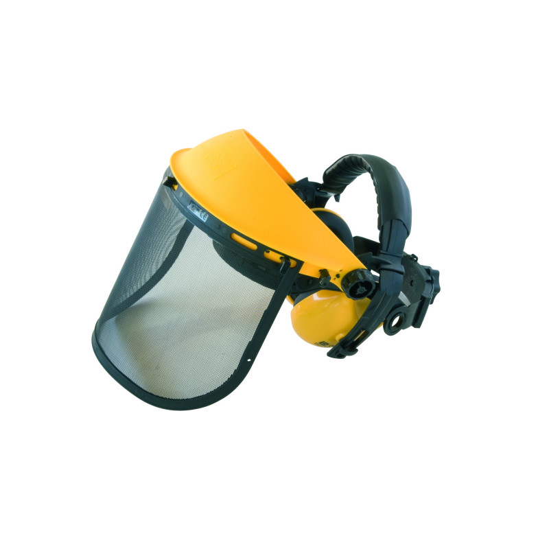 Visière de protection avec protège oreilles