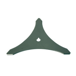 Lame 3 dents noire Alésage 20  Diam 350 Ep 4 mm