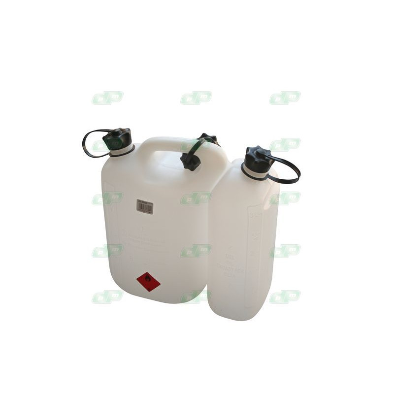 Bidon double carburant + huile 6L + 3L
