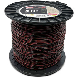 Fil Spirale Noir / Rouge Terramax - 4.00 mm x 128 m